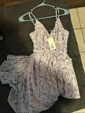 NWT Streetwear Society Light Lavender Floral Sundress